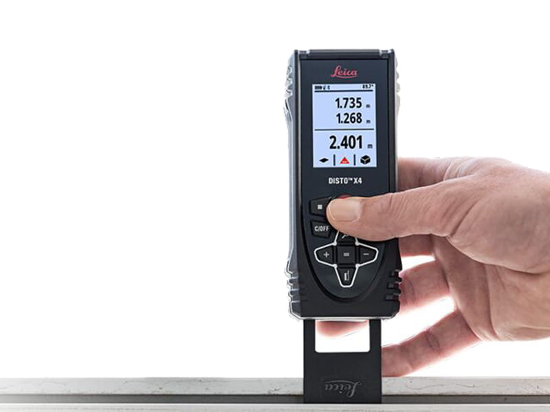 Leica Disto X4 – Dalmierz Laserowy z Zoomem, Funkcją Smart Room 10 5distox4 Stopka Wielofunkcyjna