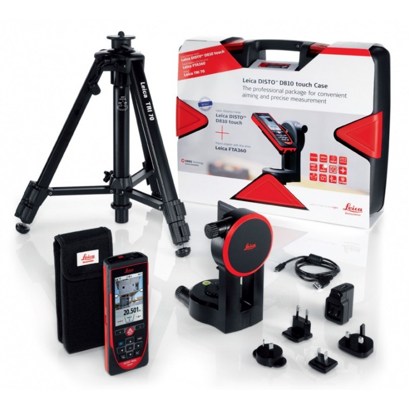 Leica Disto D810- Dalmierz Laserowy ZESTAW Statyw i adapter 1 D810 Propack
